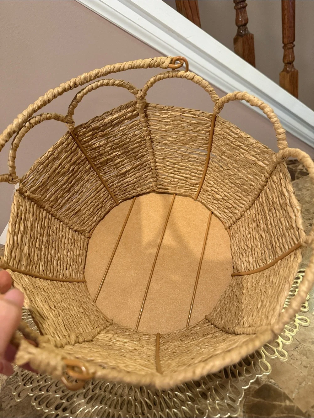 Woven Basket with Handle